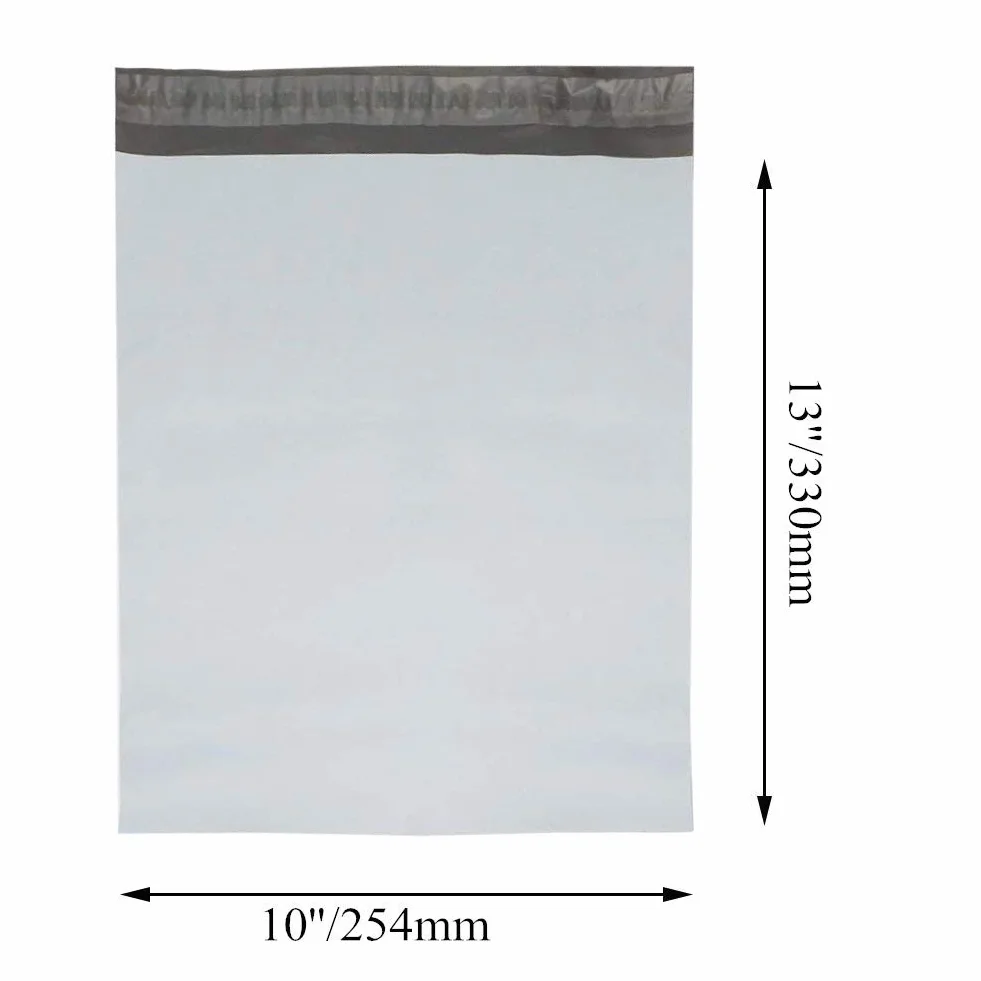 Enveloppe Plastique Expedition, Enveloppe d'expédition en plastique Lot de 100 Sacs d'expédition en Plastique, Sacs emballage de colis auto-adhésifs, (254mm x 330mm / 10'' x 13'')