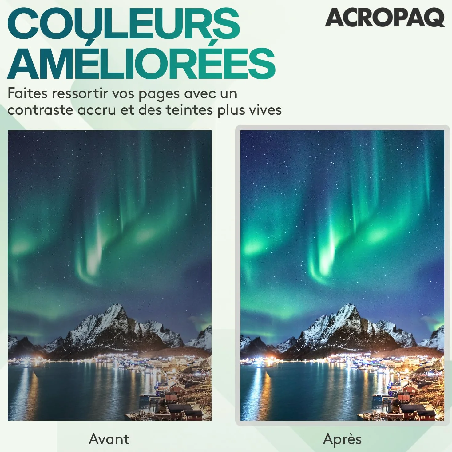 ACROPAQ Feuille plastifieuse A3 Mat - Pack de 50 pochettes de plastification, 100 micron, Anti-reflets, Finition mate, Anti-traces de doigts, Coins arrondis - Pochette a plastifier