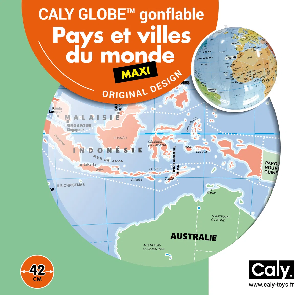 Caly globe MAXI (Pays et Villes du Monde, Français)