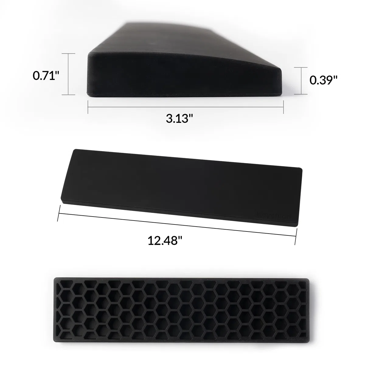 Keychron Repose-poignet en silicone pour K2 / K6 / K2 Pro / K6 Pro – Noir