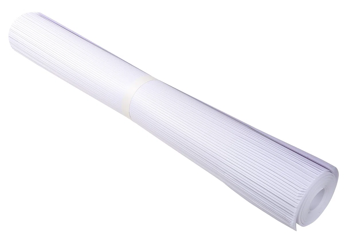 Exacompta - Réf. 36651E - 1 recharge papier pour tableaux de conférence - papier supérieur offset blanc 70 g/m2-50 feuilles unies microperforées - format 65 x 100 cm - certifiée FSC