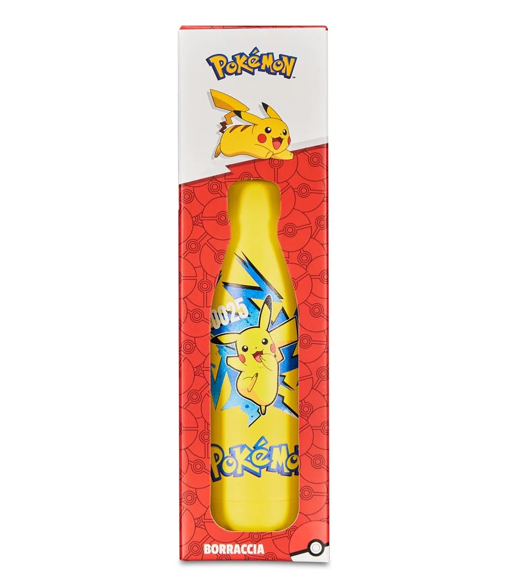 Gourde isotherme POKÉMON – pour enfants avec paille 460 ml sans BPA – asile, école primaire – acier inoxydable, maintien température jusqu'à 24h