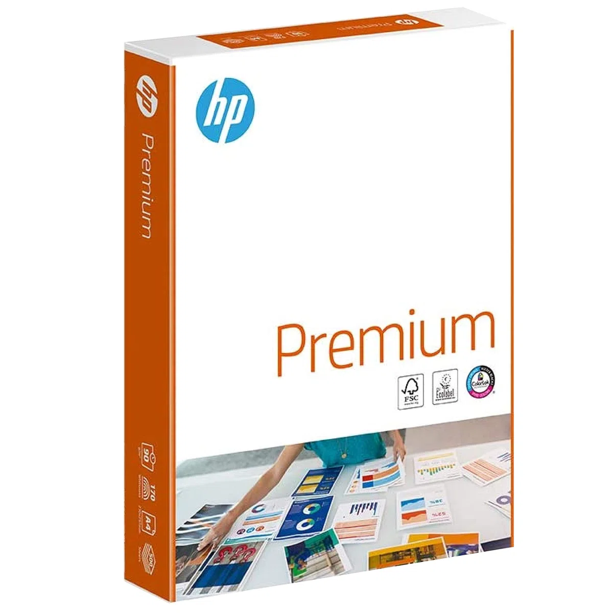 HP Premium Papier d'Imprimerie CHP 853 : 90g, A4, 250 Feuilles, Extra Lisse, Blanc