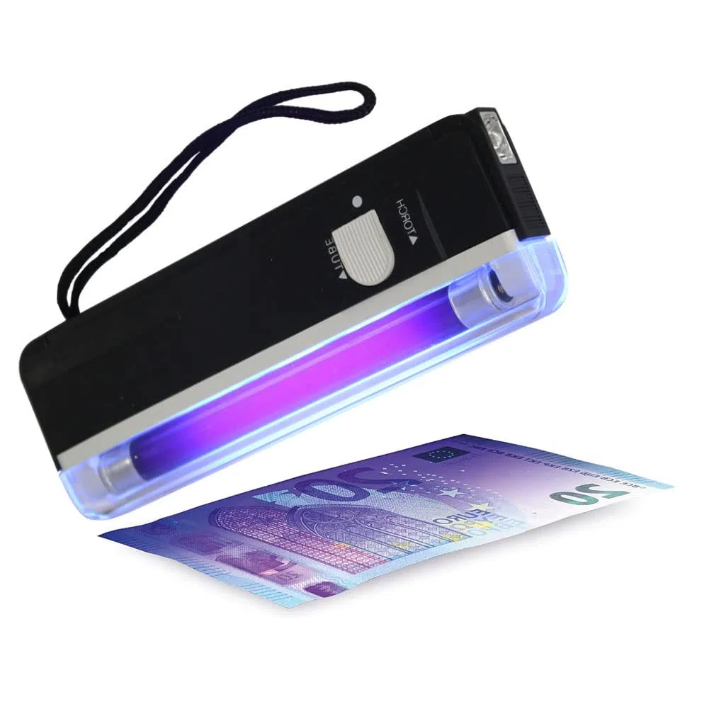 Détecteur de faux billets portable - Détecteur UV pour vérifier les faux billets - Détecteur UV portable