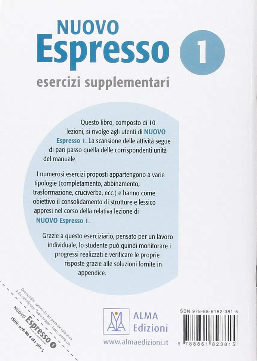 Nuovo espresso A1, Esercizi supplementari