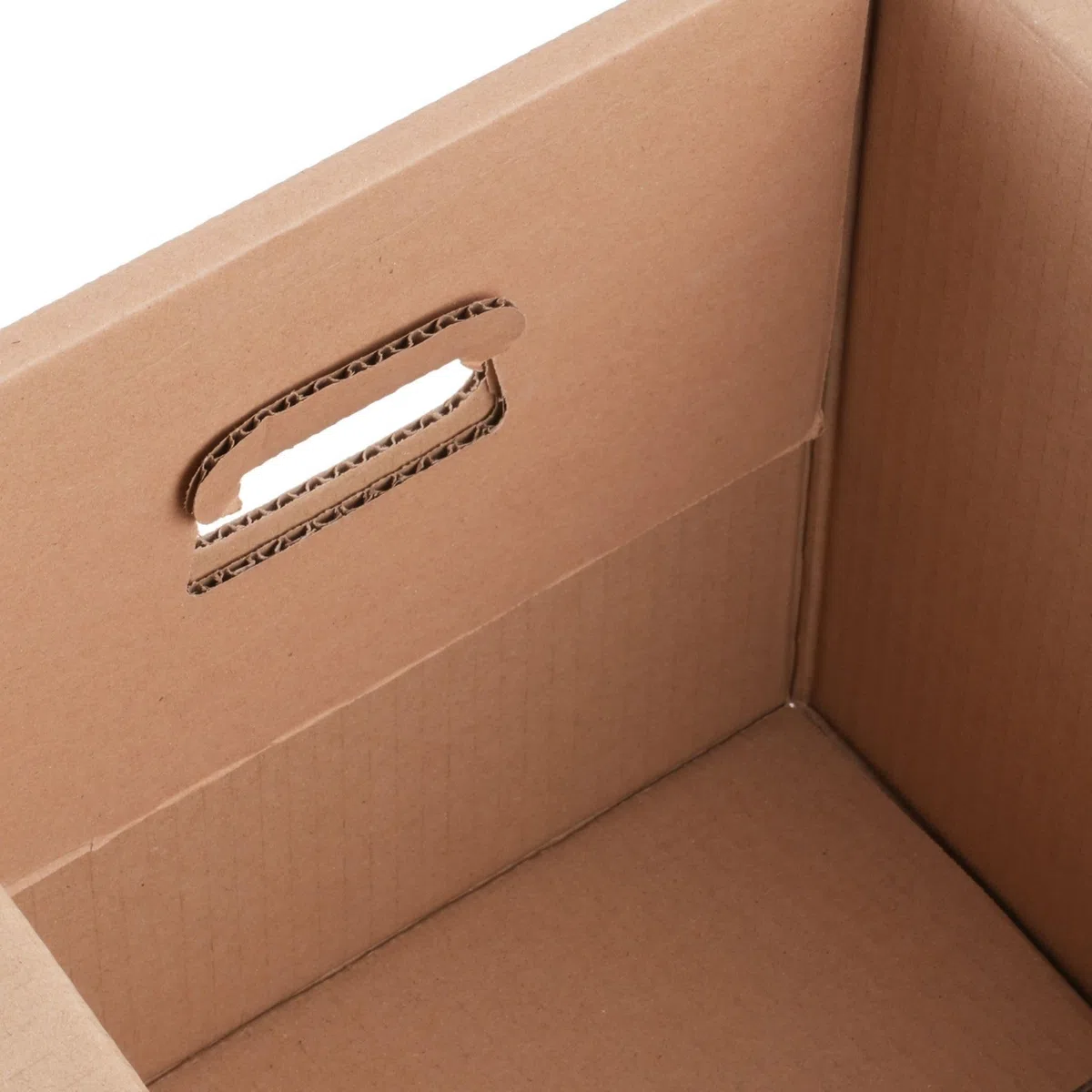 Lot de 10 Cartons Déménagement 50x30x30 cm, 41L, Poignées Renforcées, Carton Ondulé Recyclé, avec Adhésif 68m