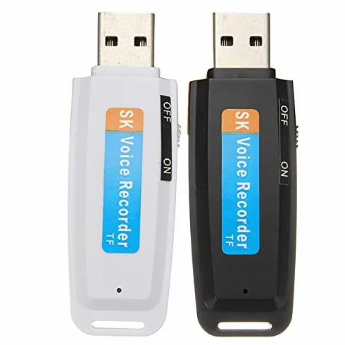 MASUNN 32Gb USB Stylo Disque Flash Lecteur Audio Numérique Enregistreur Vocal Noir