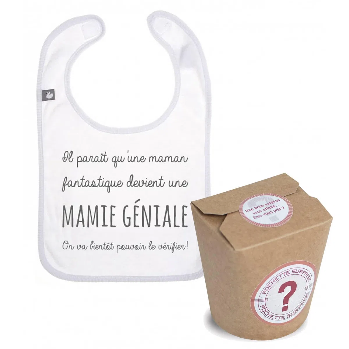 Sevira Kids BB&CO - Pochette Surprise Annonce de Grossesse - Une Mamie géniale