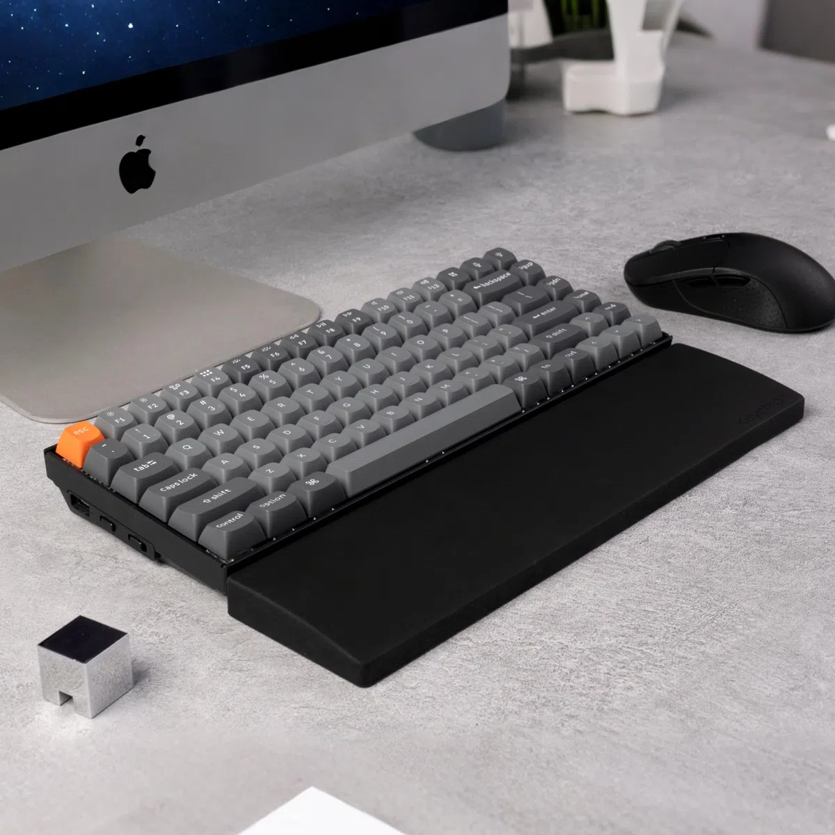 Keychron Repose-poignet en silicone pour K2 / K6 / K2 Pro / K6 Pro – Noir