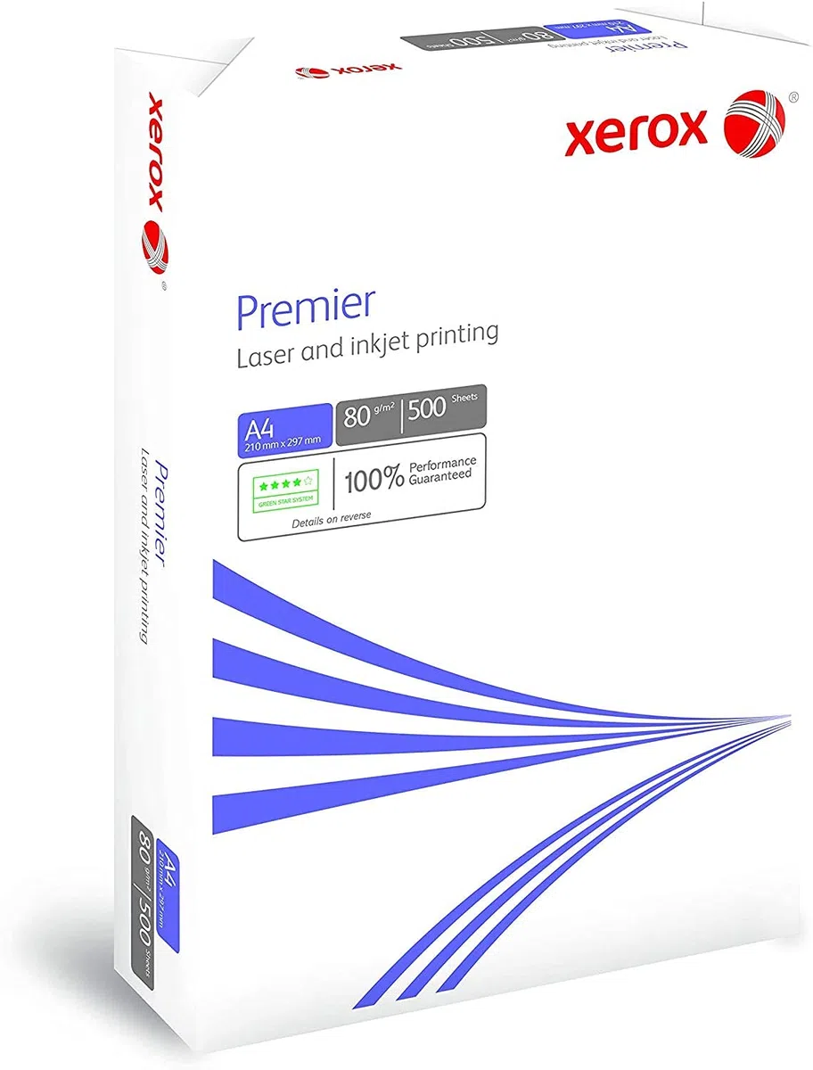 1 Ramette de Papier pour Imprimante A4 Ramette XEROX de 500 feuilles 80 g blanc Papier Multiusage A4 pour imprimante Laser, Jet d’Encre et copieurs