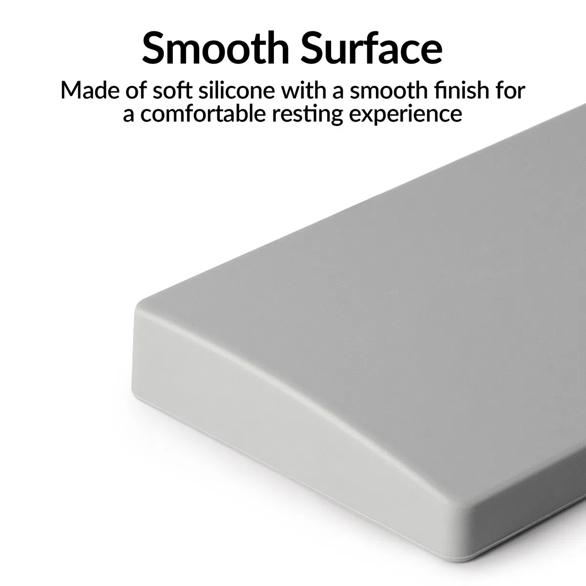 Keychron Repose-poignet en silicone pour V1 / V2 / Q2 / Q9 / Q1 Pro / Q2 Pro – Gris
