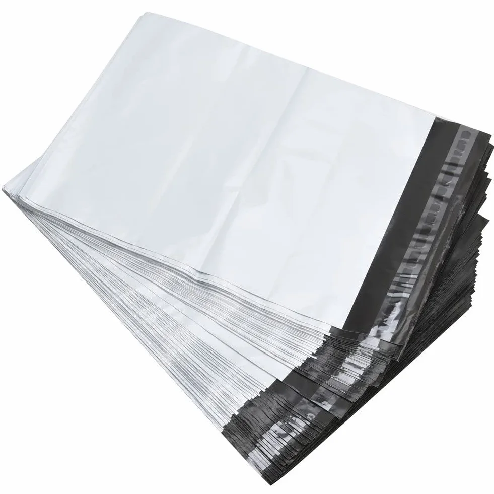 Enveloppe Plastique Expedition, Enveloppe d'expédition en plastique Lot de 100 Sacs d'expédition en Plastique, Sacs emballage de colis auto-adhésifs, (254mm x 330mm / 10'' x 13'')