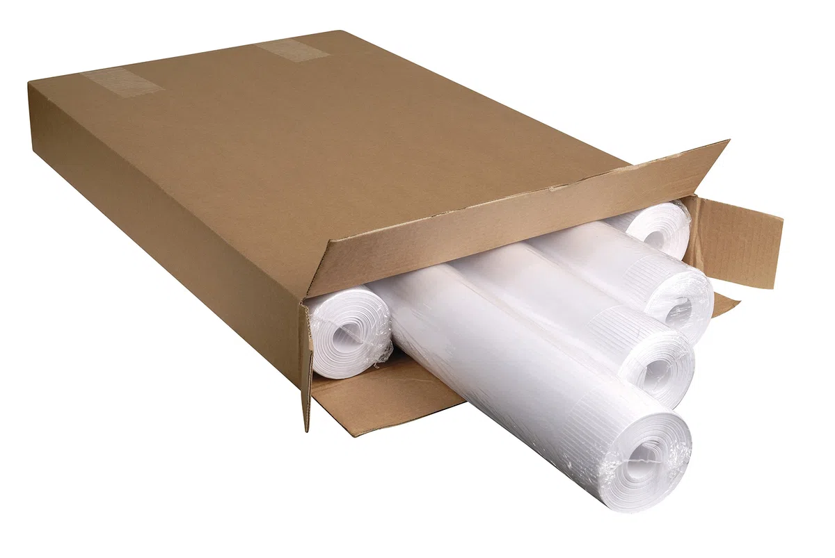 Exacompta - Réf. 36651E - 1 recharge papier pour tableaux de conférence - papier supérieur offset blanc 70 g/m2-50 feuilles unies microperforées - format 65 x 100 cm - certifiée FSC