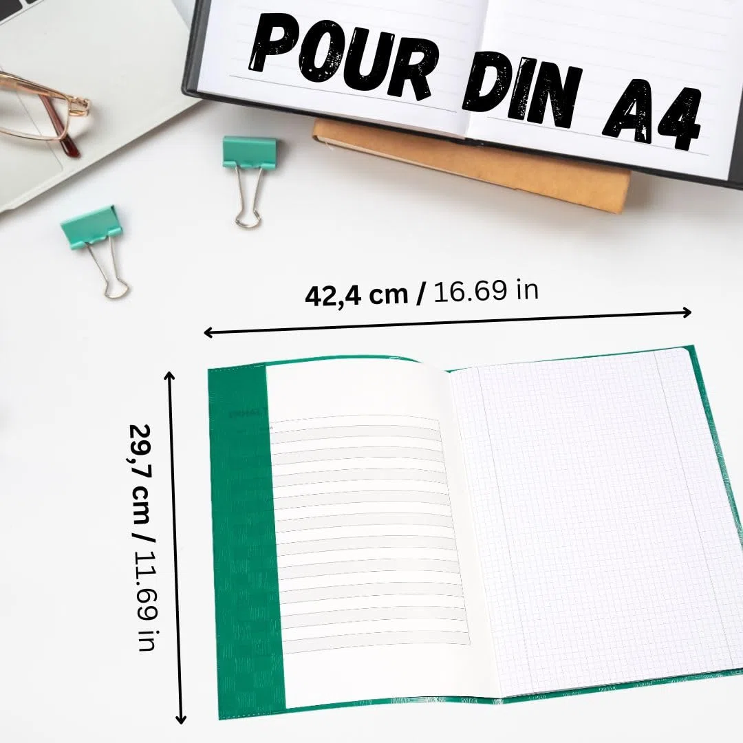 perfect line • 25 protège cahier 21x29.7 DIN-A4, raphia de couleur, PP recyclable, protege cahier 21x29.7, Fabriqué dans l'UE