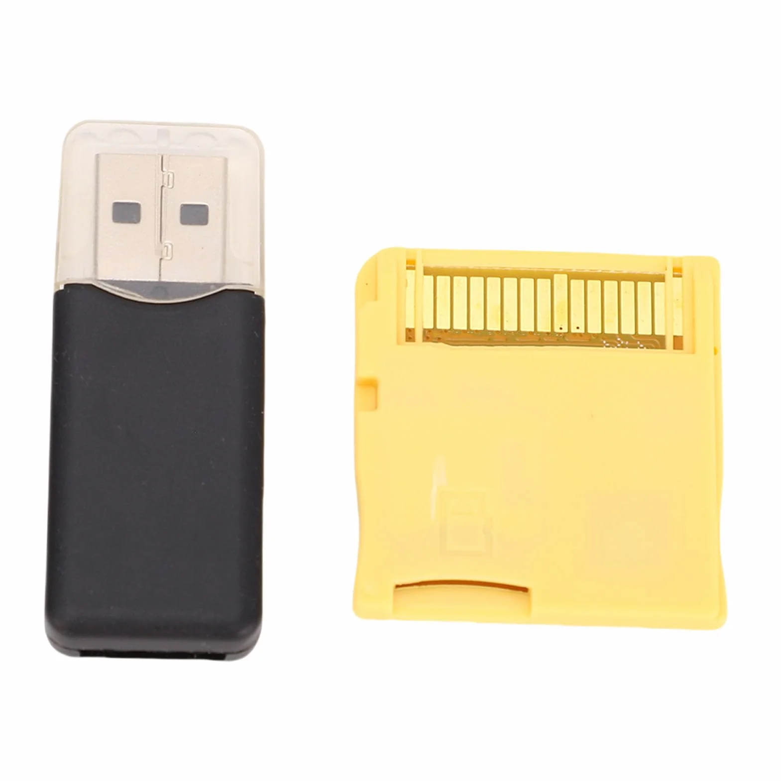 Carte Flash pour 2DS 3DS Console de Jeu ASIC Chip Video Game Game Flash Memory Carte avec Lecteur de Carte, Prise en Charge Plus Rapide et Stable Cartes MÉMOILES (Gold)