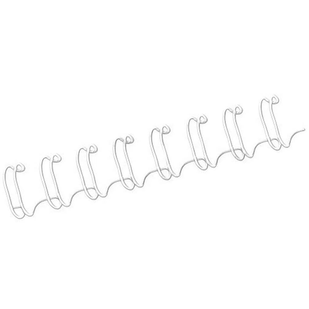 FELLOWES Boîte de 100 peignes anneaux métal 34 boucles 8 mm blanc