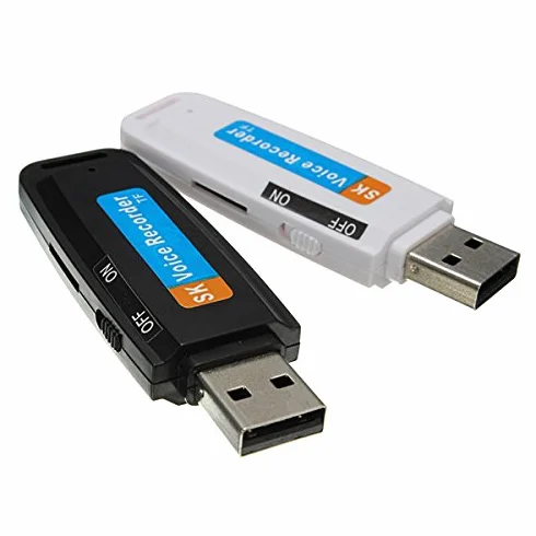 MASUNN 32Gb USB Stylo Disque Flash Lecteur Audio Numérique Enregistreur Vocal Noir